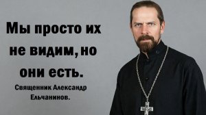 Мы просто их не видим, но они есть. Священник Александр Ельчанинов.