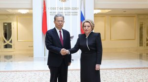 Встреча Председателя Совета Федерации с Председателем Постоянного комитета ВСНП КНР