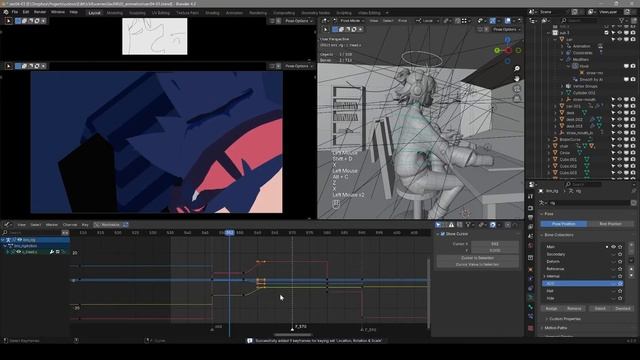 Coloso - A to Z of NPR Animation in Blender 32-4. Animation Practice - Primary and Secondary 4