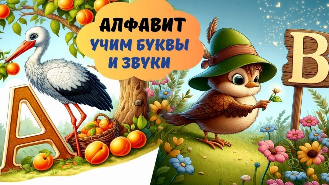 Алфавит для малышей. Учим буквы для детей Азбука для детей Букварь - Как научить ребёнка читать