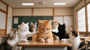 Рыжего котенка обвинили в опоздании в школу, но правда заставила всех плакать 🐾