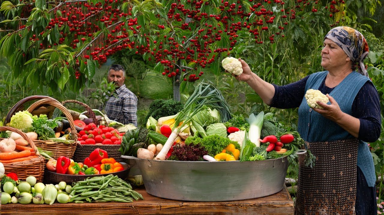 🥦 Свежие Продукты С Фермы Урожай Брокколи, Маринование И Домашний Ужин