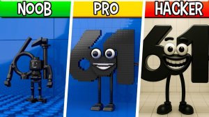 LEGO 61 (Шесть Один)  Noob, Pro, HACKER! (Итальянские Брейнроты Мемы)