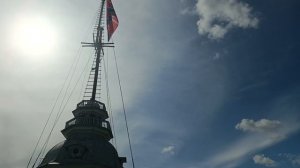 На смотровой площадке Петропавловской крепости.