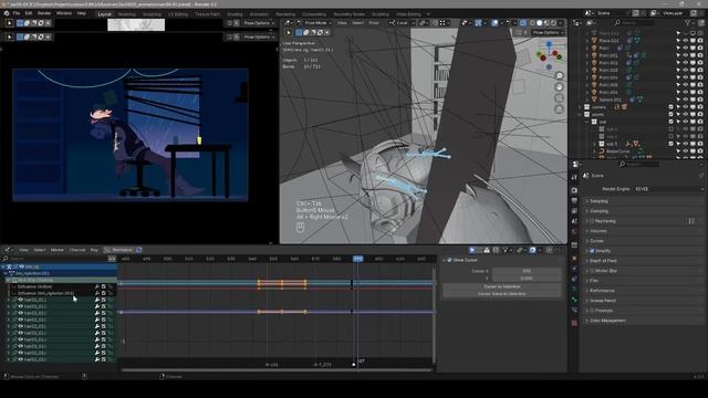 Coloso - A to Z of NPR Animation in Blender 34-2. Animation Practice - Primary and Secondary 6