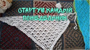 СТАРТУЮ КАЖДЫЙ ПОНЕДЕЛЬНИК|ОЧЕНЬ КРАСИВАЯ КОСЫНКА КРЮЧКОМ