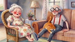 👴 ДЕДУШКА И БАБУШКА: хулиганистый рыжий кот устраивает деревенский беспредел!