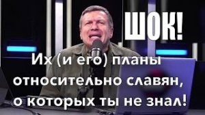 Соловьев и подзабытые идеи относительно Славян. Не Шнеерсон, но то же размахнулся! Послушай!