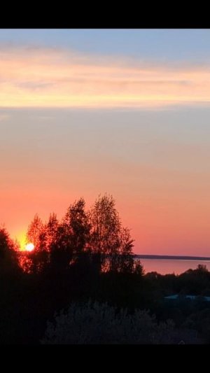 Закат на озере Плещеево