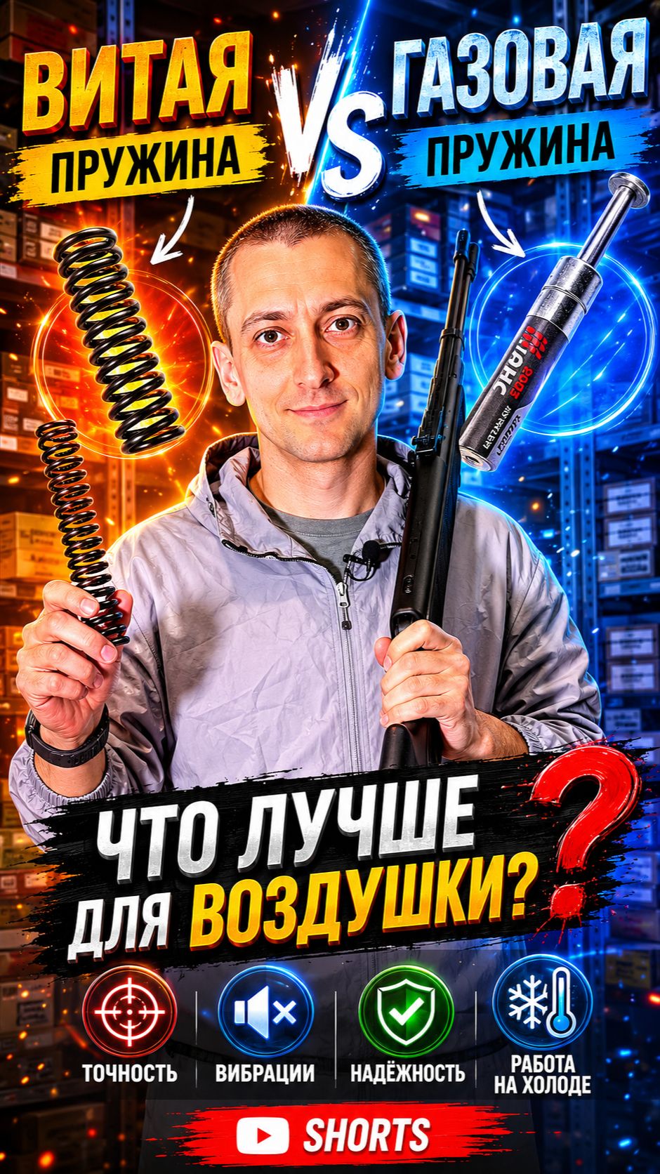 Витая или газовая пружина в винтовке какая лучше в воздушке?