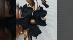 мастер класс. цветок из ткани и кожи