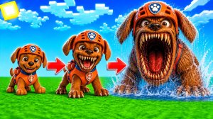 😳КАК МЕНЯЛСЯ ЗУМА ПОЖИРАТЕЛЬ МОРЕЙ ЩЕНЯЧИЙ ПАТРУЛЬ В МАЙНКРАФТ