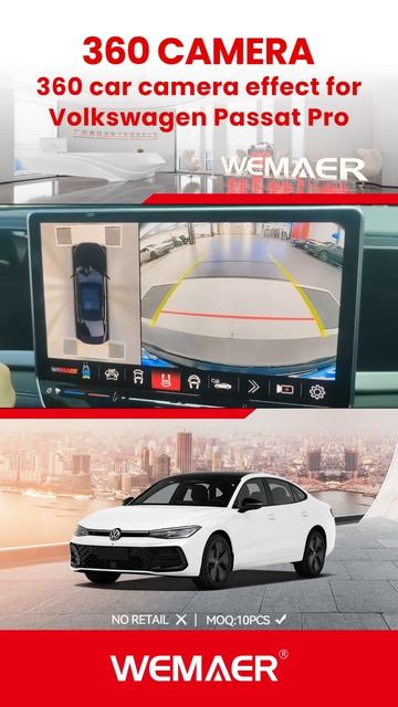 🚗 Precision Vision for Volkswagen Passat Pro: WEMAER 360° Camera System in Action смотреть онлайн