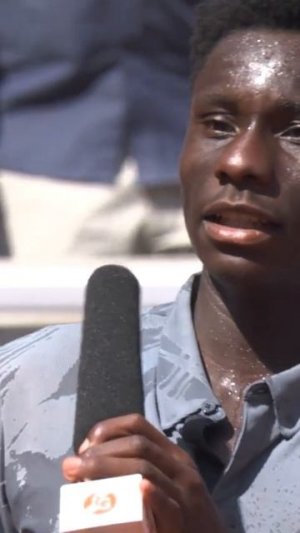 Moise Kouame remembered what Alcaraz said about last year's final, never stop believing!  #shorts