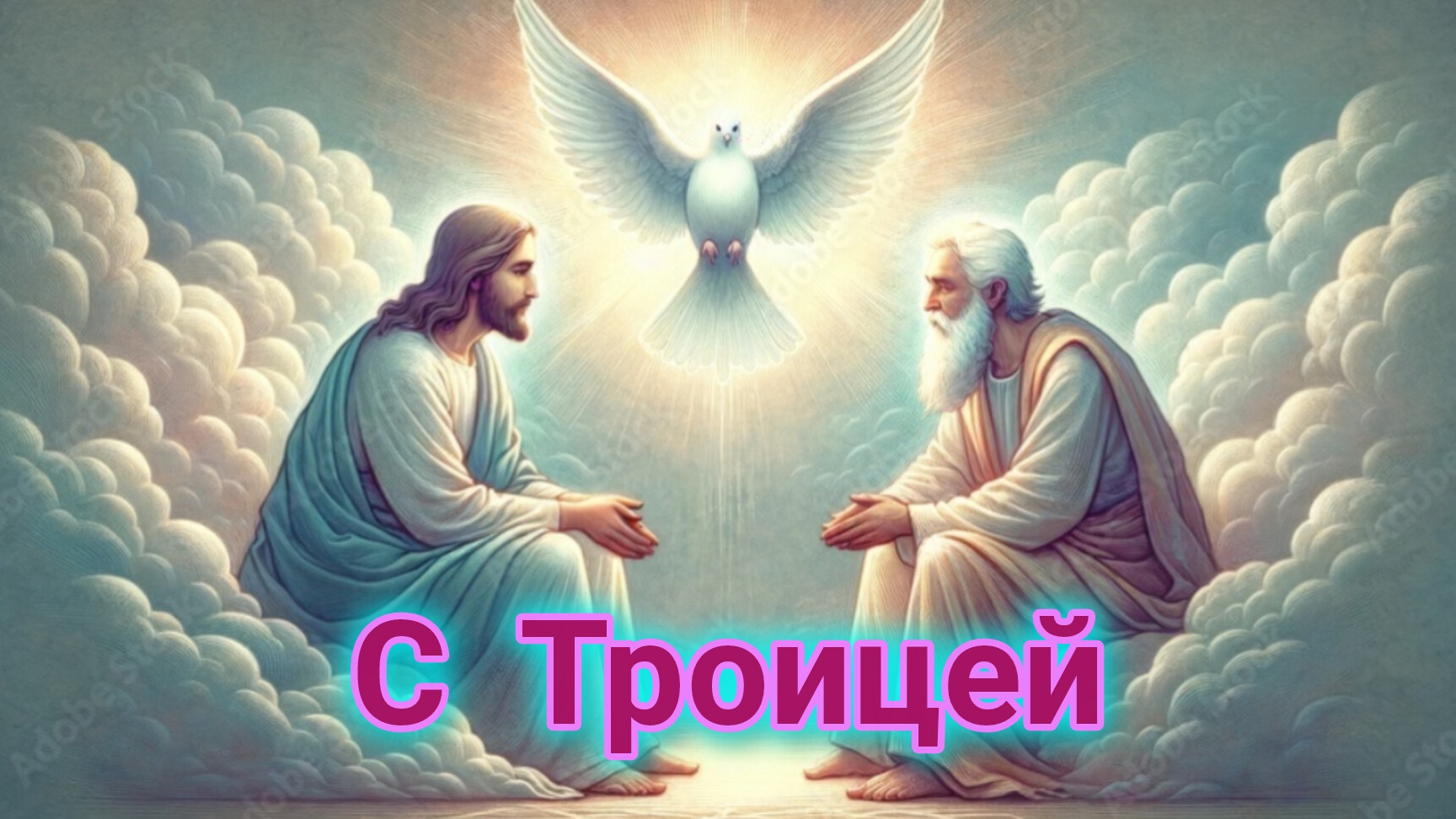 Святая Троица! Роскошная музыкальная открытка.