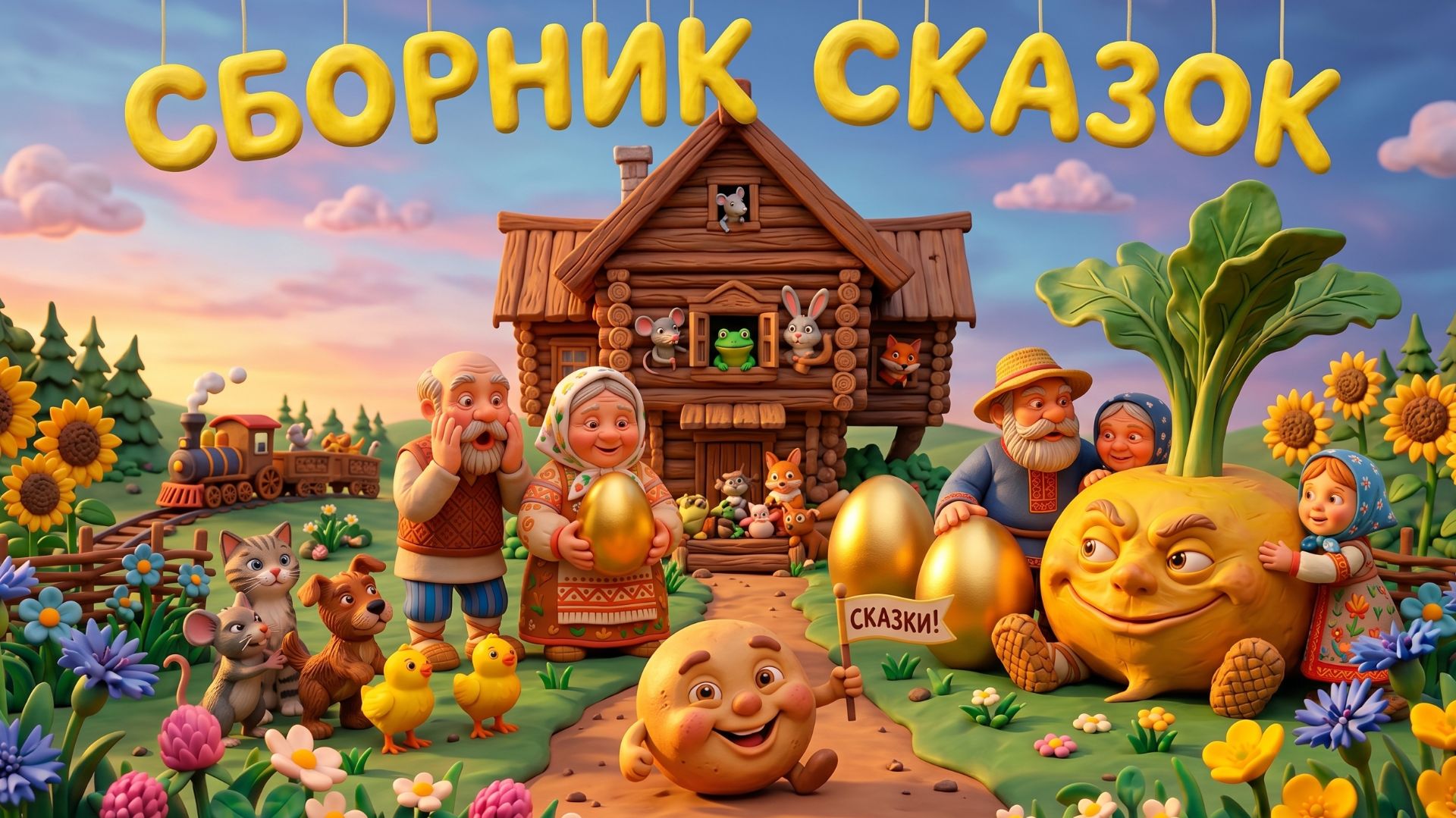 СБОРНИК СКАЗОК | СКАЗКИ МУЛЬТОПИЯ ! ПЛАСТИЛИНОВАЯ АНИМАЦИЯ НЕЙРОСЕТЬ GEMINI смотреть онлайн