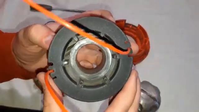 Как намотать леску в катушку-полуавтомат бензокосы