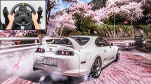 Toyota Supra DRIFTING Through Cherry Blossom Roads Forza Horizon 6