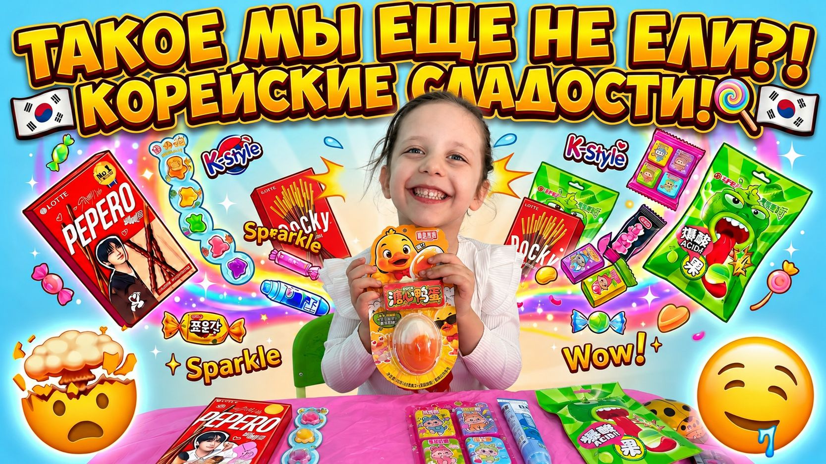ПРОБУЕМ СТРАННЫЕ КОРЕЙСКИЕ СЛАДОСТИ! 😱 Алина в шоке! смотреть онлайн