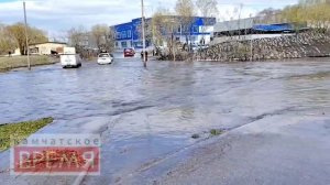 Спальный микрорайон Петропавловска ушёл под воду