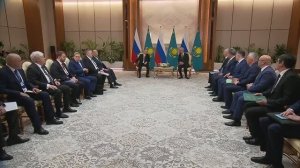 Владимир Путин беседа с Президентом Казахстана Касым-Жомартом Токаевым, Астана, 28 мая 2026 года