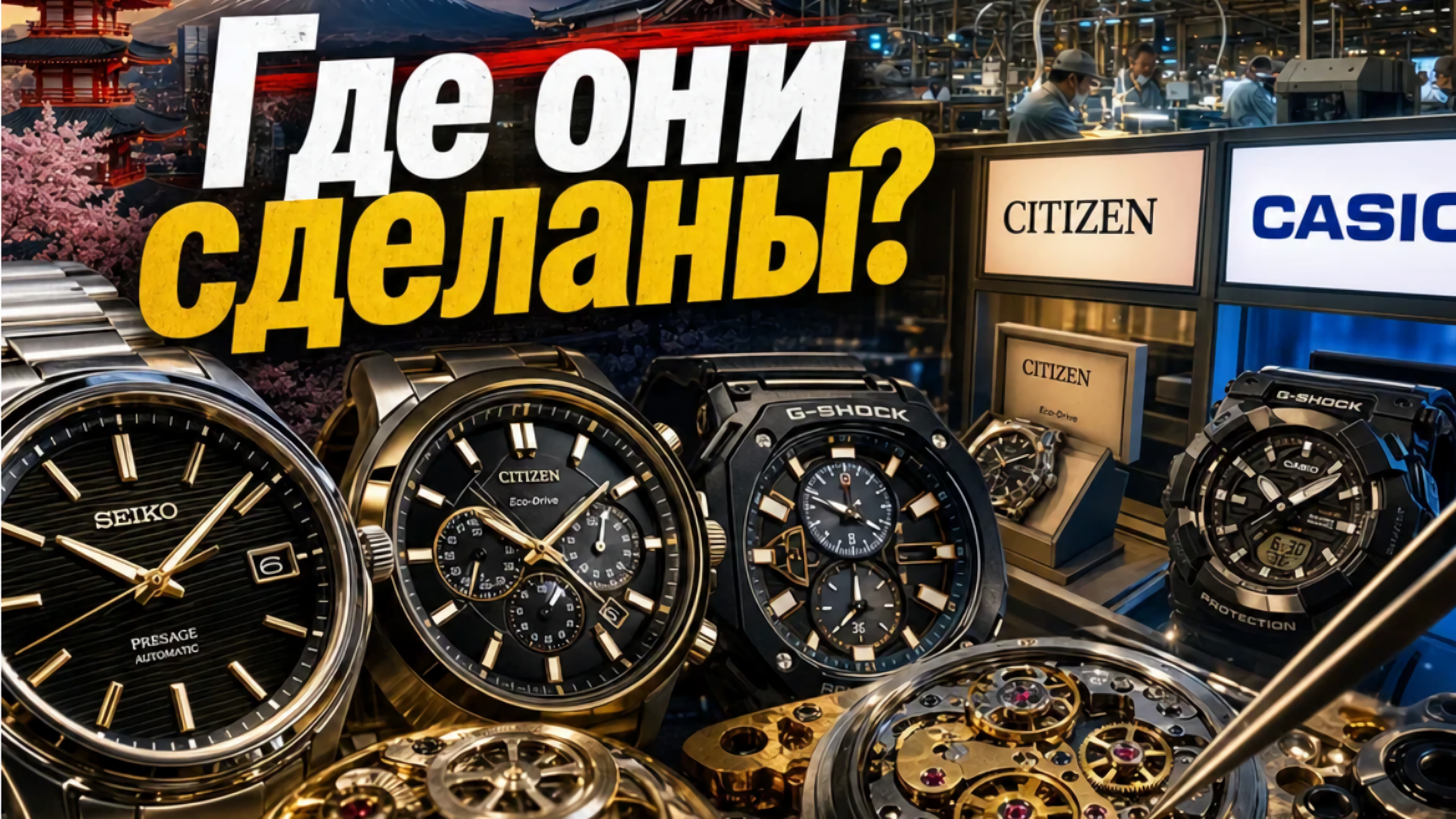 ГДЕ ОНИ СДЕЛАНЫ? / ЯПОНСКОЕ ПРОИЗВОДСТВО ЧАСОВ / ЗАПЧАСТИ / ЗАВОД SEIKO В КИТАЕ? / №195 #часы #japan