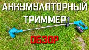 Садовый аккумуляторный триммер для травы ВИДЕО ОТЗЫВ
