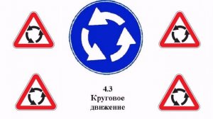 Предписывающие знаки. Знак 4.3. Круговое движение