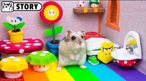 Хомяк в лабиринте супер Марио.
