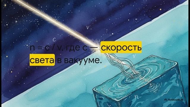 Физика 9 класс § 49 Физический смысл показателя преломления