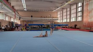 ЖП 3 спортивный, Тутынина Кира - Любина Елизавета, ДЮСШ г.Гвардейск, Балансовое упражнение