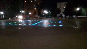 Разноцветный фонтан