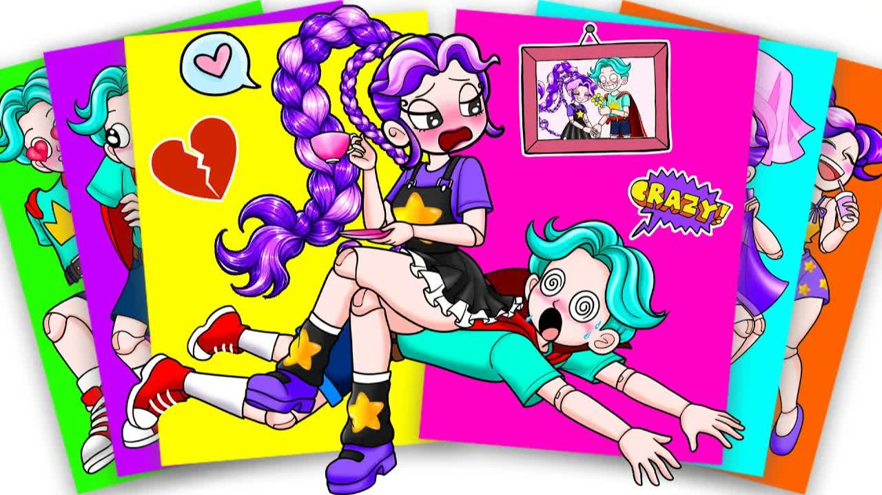 ЛИЛИ ЛАВБРЕЙДС И БРАТ В РЕАЛЬНОЙ ЖИЗНИ - Poppy Playtime 5 Стикербук своими руками смотреть онлайн