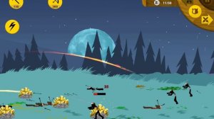 Stick War Legacy, миссия 21, только замковые лучники ( insane, без баффов, без скинов)