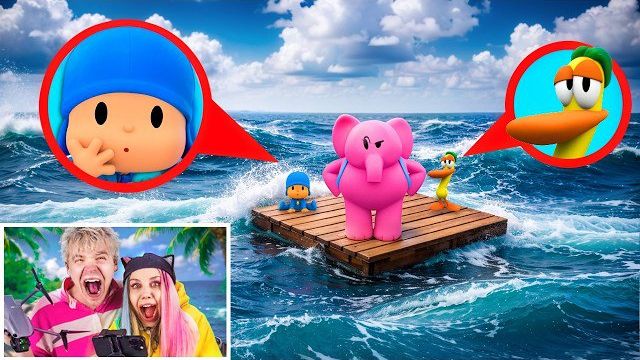 ДРОН СНЯЛ ВСЕХ POCOYO В РЕАЛЬНОЙ ЖИЗНИ!! POCOYO, ELLY, PATO смотреть онлайн
