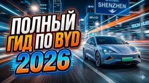 Каталог всех моделей BYD 2026: от Seagull до Han L и Ultra-новинок!