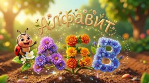 Цветочный Алфавит для детей 🌸 Учим буквы и названия цветов! 🌱 Развивающий мультик. Азбука