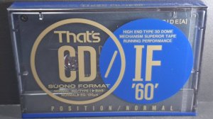 АУДИОКАССЕТА THATS CD IF 1989! SUONO ИЛИ FORMAT?!