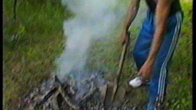 22.06.1997 года. В Покровском . Павел , Артем, Настенька на природе.. смотреть онлайн