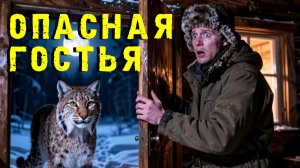 Охотник вернулся в избушку, а на пороге уже его ждали гости. Лунный хищник