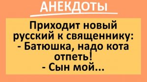 Новый русский священнику: надо кота отпеть... | Анекдоты смешные | Юмор