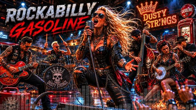 Rockabilly Gasoline — Dusty Strings _ Rockabilly Techno Outlaw Fusion