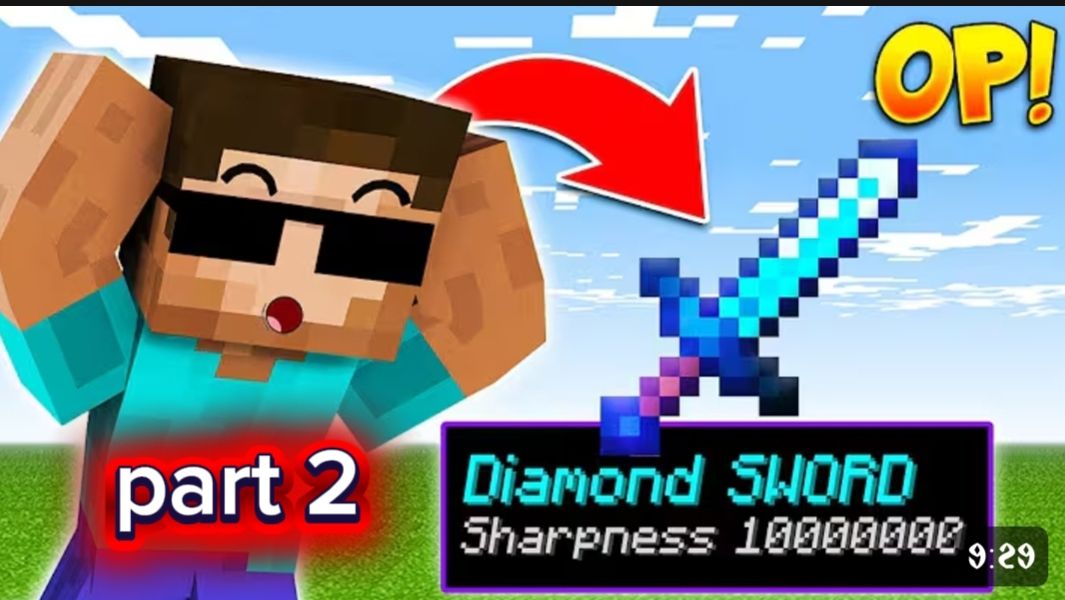 💎 Minecraft But Everything is SUPER OP! Part 2 😱⚔️ | Diamond Sword Sharpness 1000000 смотреть онлайн