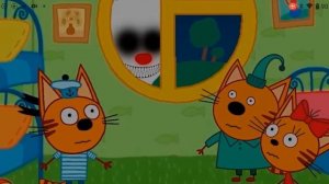 Страшная серия три кота белый кот!
