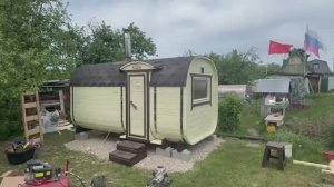 Баня бочка «Квадро» 4 метра с боковым входом купить в Киржаче.