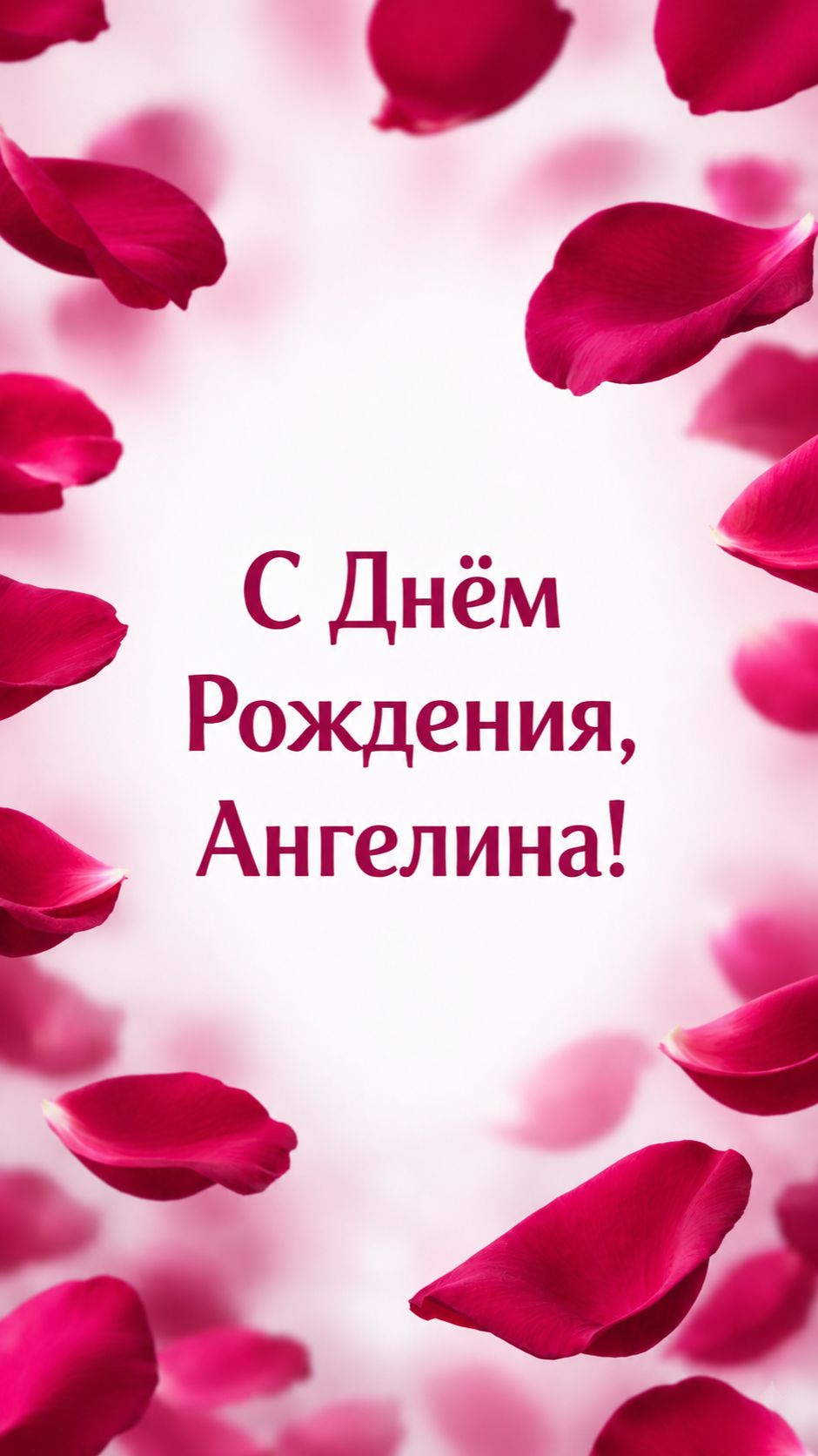 С Днём Рождения, Ангелина!(Лепестки Роз). смотреть онлайн