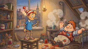 Буратино и Карлосон! Буратино клюнул носом