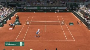 Янник Синнер против Хуана Мануэля Черундоло 2-й раунд: Основные моменты Roland-Garros