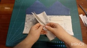 Джинсовая сумка из образцов Сашико