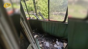 В ЖЕЛЕЗНОГОРСКЕ В РЕЗУЛЬТАТЕ ПОЖАРА ПОВРЕЖДЕН БАЛКОН, ОСТЕКЛЕНИЕ И ХРАНИВШИЕСЯ НА БАЛКОНЕ ВЕЩИ